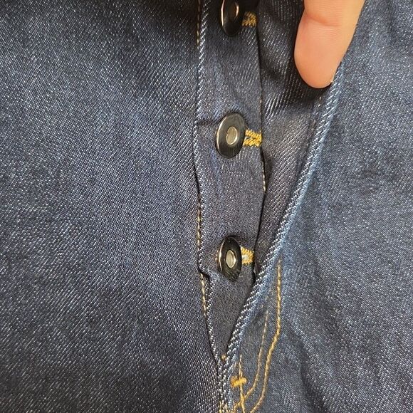 Mintcrew Dark Wash Jeans Flare Leg Mens Size 30 Button Fly EUC - Picture 3 of 6